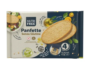 PANFETTE BIAŁY z oliwą z oliwek Chleb Bezglutenowy biały  NutriFree (4x75g) 300g
