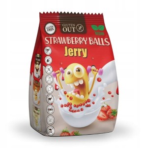 płatki śniadaniowe TRUSKAWKOWE JERRY GLUTEN OUT 375 g Bezglutenowe