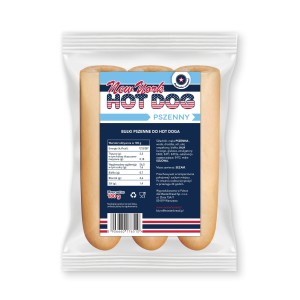 BUŁKA HOT DOG francuski PSZENNY 3 szt. MasterBread 180g