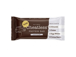 Baton Proteinowy (24%) - Cheatless RAW Kakao i Sól Morska (52g)